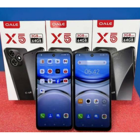 X5 – 6.6" HD Smartphone, 3GB+64GB, Dual Camera, 4000mAh Battery, Expandable Storage