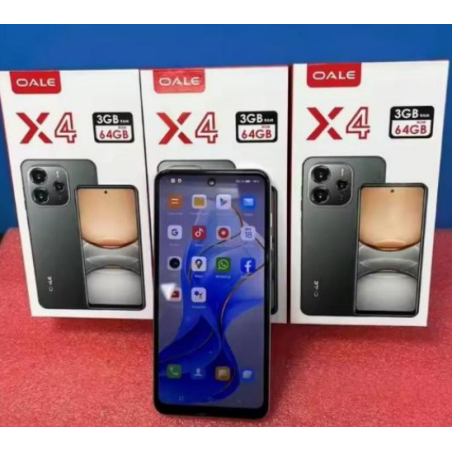 X4 – 6.6" HD Smartphone, 3GB+64GB, Dual Camera, 4000mAh Battery, Expandable Storage