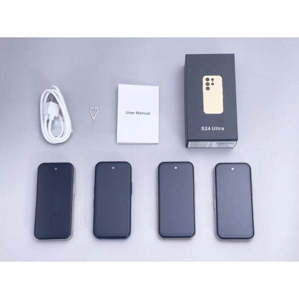 Mini S24 Ultra Smartphone – 3.75" Display, 2GB+16GB, Android, Dual SIM, 3G, Fingerprint & Face Unlock