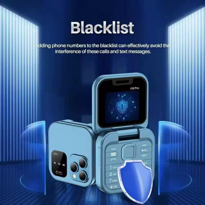 i16 Pro Slim Feature Phone – 1.8" Display, Dual SIM, GSM Unlocked, Wireless FM, 1000mAh