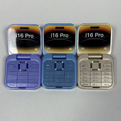i16 Pro Slim Feature Phone – 1.8" Display, Dual SIM, GSM Unlocked, Wireless FM, 1000mAh