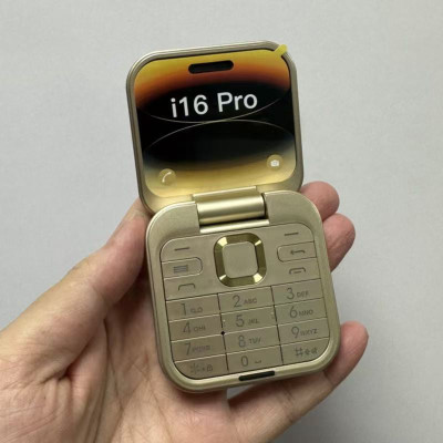i16 Pro Slim Feature Phone – 1.8" Display, Dual SIM, GSM Unlocked, Wireless FM, 1000mAh