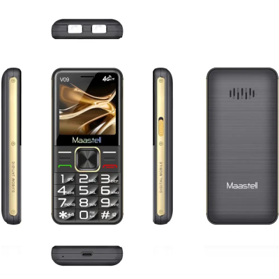 V9 Ultra-Slim Feature Phone – 2.0" Display, Dual SIM, Type-C Charging, Rear Camera, 73g Lightweight