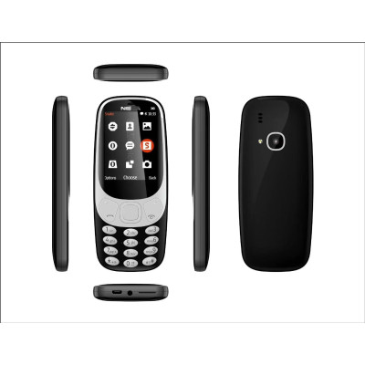 3310 Classic Feature Phone – 2.4" Display, Dual SIM, 1GB+512MB, 8MP Camera, FM, Bluetooth, Torch