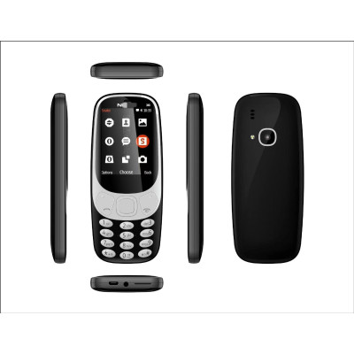3310 Classic Feature Phone – 2.4" Display, Dual SIM, 1GB+512MB, 8MP Camera, FM, Bluetooth, Torch