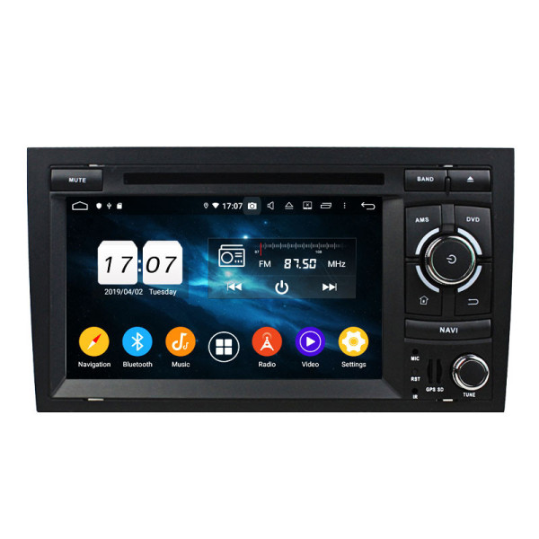 ANDROID 10 CAR RADIO FOR AUDI A4 (2002–2008) – COMPATIBLE 7" TOUCHSCREEN GPS BLUETOOTH DSP
