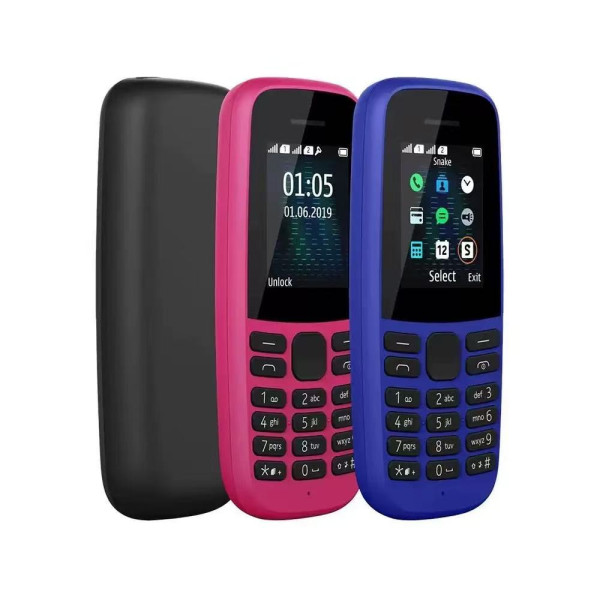 105-2019 – Dual SIM, 1.8" Color Screen, FM Radio, Long Battery Life, Unlocked