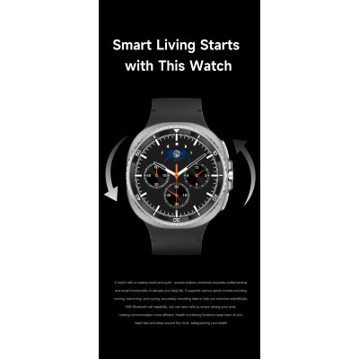 Smartwatch – 1.43" AMOLED Display, Bluetooth 5.4, Wireless Charging & Advanced Fitness Tracking Smartwatch – 1.43" AMOLED Display, Bluetooth 5.4, Wireless Charging & Advanced Fitness Tracking