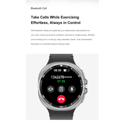 Smartwatch – 1.43" AMOLED Display, Bluetooth 5.4, Wireless Charging & Advanced Fitness Tracking Smartwatch – 1.43" AMOLED Display, Bluetooth 5.4, Wireless Charging & Advanced Fitness Tracking