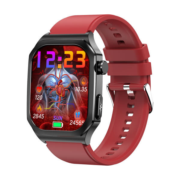 Smart Health Watch – 2.04" IPS HD Display, ECG, Glucose & Multi-Sensor Wellness Tracker