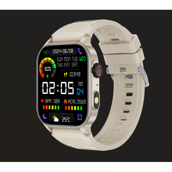 Smartwatch – 2.01" TFT Display, Bluetooth Calling, Fitness & Health Tracker with IP68 Waterproof