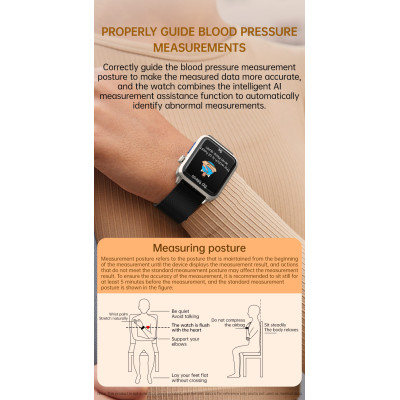 Smart Health Watch – 1.65" IPS Display, Airbag Blood Pressure Monitor, Heart & Oxygen Tracker Smart Health Watch – 1.65" IPS Display, Airbag Blood Pressure Monitor, Heart & Oxygen Tracker