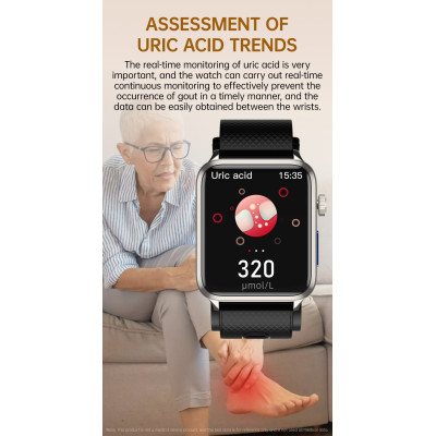 Smart Health Watch – 1.65" IPS Display, Airbag Blood Pressure Monitor, Heart & Oxygen Tracker Smart Health Watch – 1.65" IPS Display, Airbag Blood Pressure Monitor, Heart & Oxygen Tracker