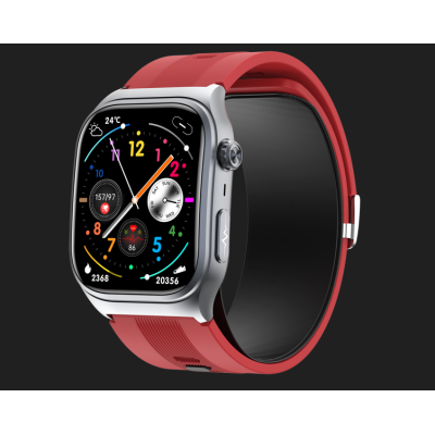 Smart Health Watch – 2.06" AMOLED Display, True Blood Pressure Air Pump, ECG, Glucose & Multi-Health Monitoring