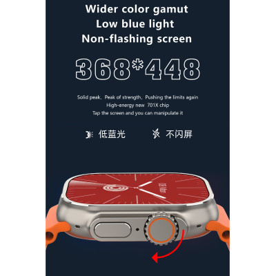 Smart AI AMOLED Watch – 2.04" Display | GPT Assistant | NFC | Dual Bluetooth 5.4 | Wireless Charging