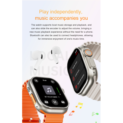 Smart AI Watch – 2.02" Full Screen | GPT Assistant | NFC | Wireless Charging | Dual Health Sensors