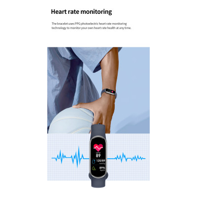 Smart Fitness Band – 0.96" TFT Color Display | Heart Rate | IP68 Waterproof | Bluetooth 5.1 Smart Fitness Band – 0.96" TFT Color Display | Heart Rate | IP68 Waterproof | Bluetooth 5.1