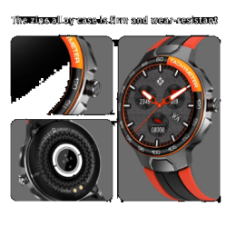 Waterproof sport fitness watches touch screen