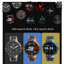 Waterproof sport fitness watches touch screen