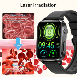 Dual probe laser health therapy digital smartwatch