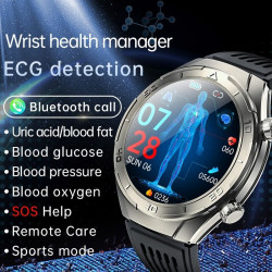 New Blood Sugar Smartwatch Bluetooth Call Non-invasive Blood Glucose