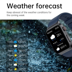 New E500 Blood Glucose Smart Watch Men ECG Monitor