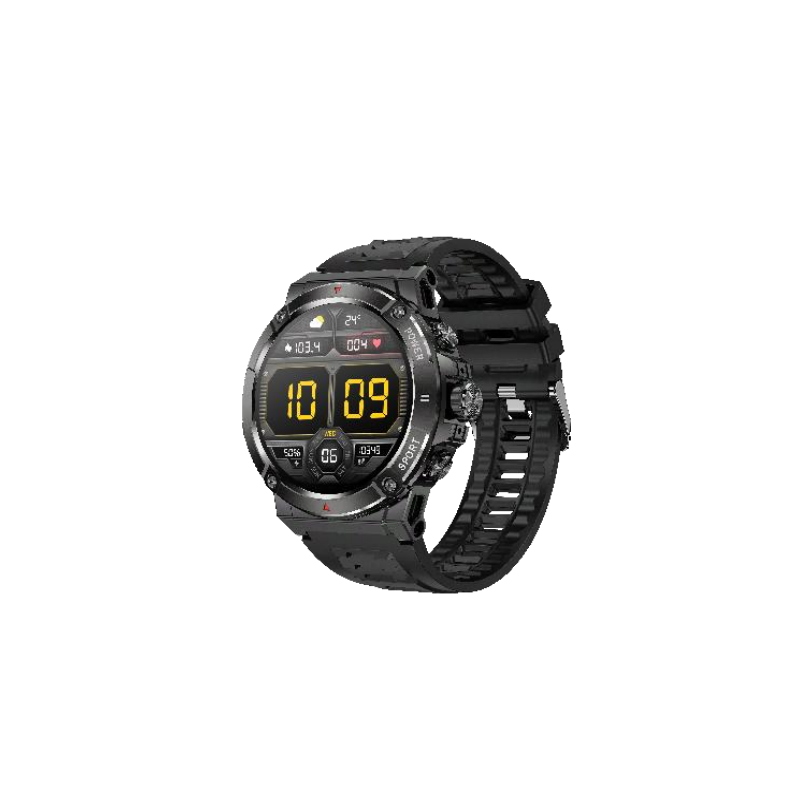 Smart watch heart rate monitor round