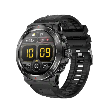 Smart watch heart rate monitor round