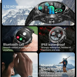 Smart watch heart rate monitor round