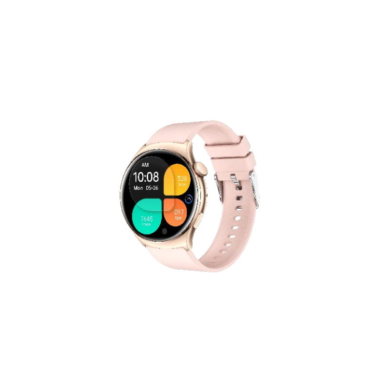 Smart Watch with Stress Tracking and Voice Assistant for Modern Life