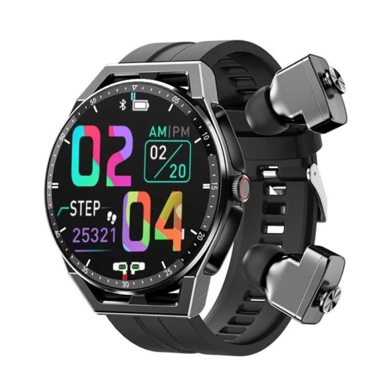 Smart Watch with Airphone Bt Healthy Sports Music Control Tws Earbus Smart Watch