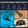 Big screen health fitness blood pressure heart rate monitor waterproof sport smart watch