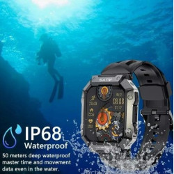 Big screen health fitness blood pressure heart rate monitor waterproof sport smart watch