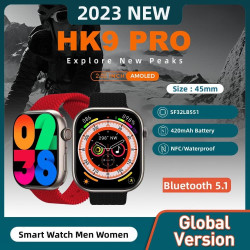 HK9 PRO Luxury Smart Watch Fitness Tracker