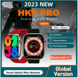 HK9 PRO Luxury Smart Watch Fitness Tracker