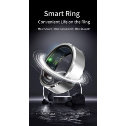 Smart Finger Ring Health Tracker Heart Rate Blood Oxygen Monitoring IP68 Waterproof Sports Smart Rings for Men Women