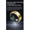 Smart Finger Ring Health Tracker Heart Rate Blood Oxygen Monitoring IP68 Waterproof Sports Smart Rings for Men Women