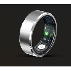 Smart Finger Ring Health Tracker Heart Rate Blood Oxygen Monitoring IP68 Waterproof Sports Smart Rings for Men Women