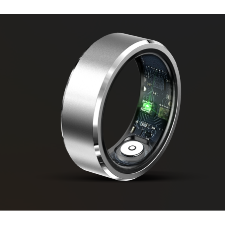 Smart Finger Ring Health Tracker Heart Rate Blood Oxygen Monitoring IP68 Waterproof Sports Smart Rings for Men Women