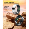 Fashion Steel Women Finger Rings with Gift Charging Case Box Men Sport Fitness R6 Smart Ring