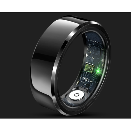 Fashion Steel Women Finger Rings with Gift Charging Case Box Men Sport Fitness R6 Smart Ring
