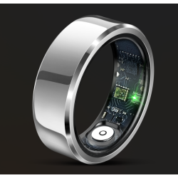 Fashion Steel Women Finger Rings with Gift Charging Case Box Men Sport Fitness R6 Smart Ring