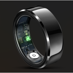 Fashion Steel Women Finger Rings with Gift Charging Case Box Men Sport Fitness R6 Smart Ring