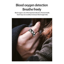 Smart Ring Health Waterproof Finger Ring Monitor Heart Rate Fitness Tracker