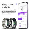 Smart Ring Health Waterproof Finger Ring Monitor Heart Rate Fitness Tracker