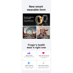 Smart Rings Health Sleep Monitor Fitness Tracker Anillo Intelligent Heart Rate Blood Oxygen Blood Pressure Smart Finger Ring
