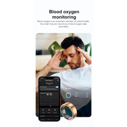 Smart Rings Health Sleep Monitor Fitness Tracker Anillo Intelligent Heart Rate Blood Oxygen Blood Pressure Smart Finger Ring