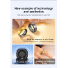 Health Smart Ring for Men Bluetooth IP68 Waterproof Fitness Tracker, Sleep & Step Monitoring, Stylish Sport Rings for Men