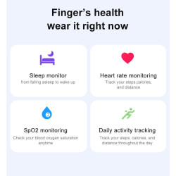 Health Smart Ring for Men Bluetooth IP68 Waterproof Fitness Tracker, Sleep & Step Monitoring, Stylish Sport Rings for Men