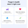 Health Smart Ring for Men Bluetooth IP68 Waterproof Fitness Tracker, Sleep & Step Monitoring, Stylish Sport Rings for Men
